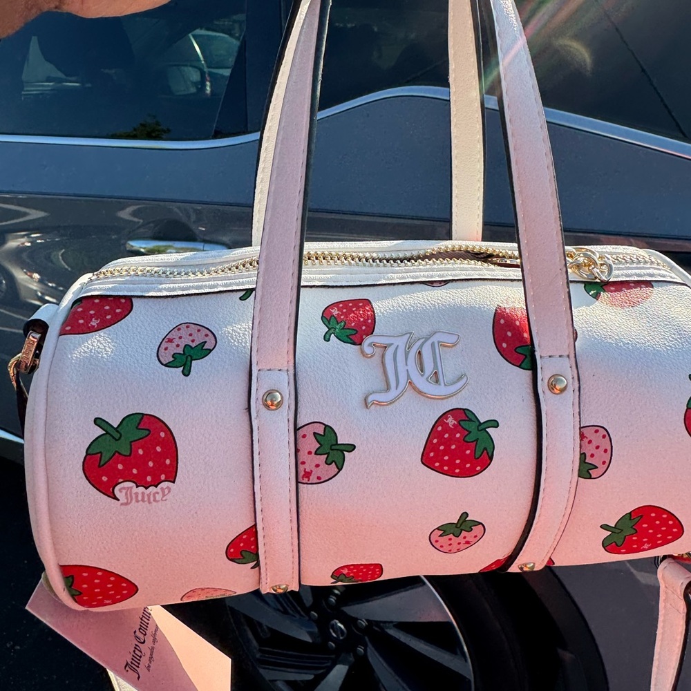Juicy Couture Strawberry Print White Bag
